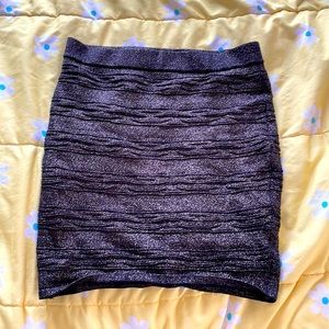 Black sparkly pencil skirt
